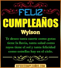 GIF Frases de Cumpleaños Wylson